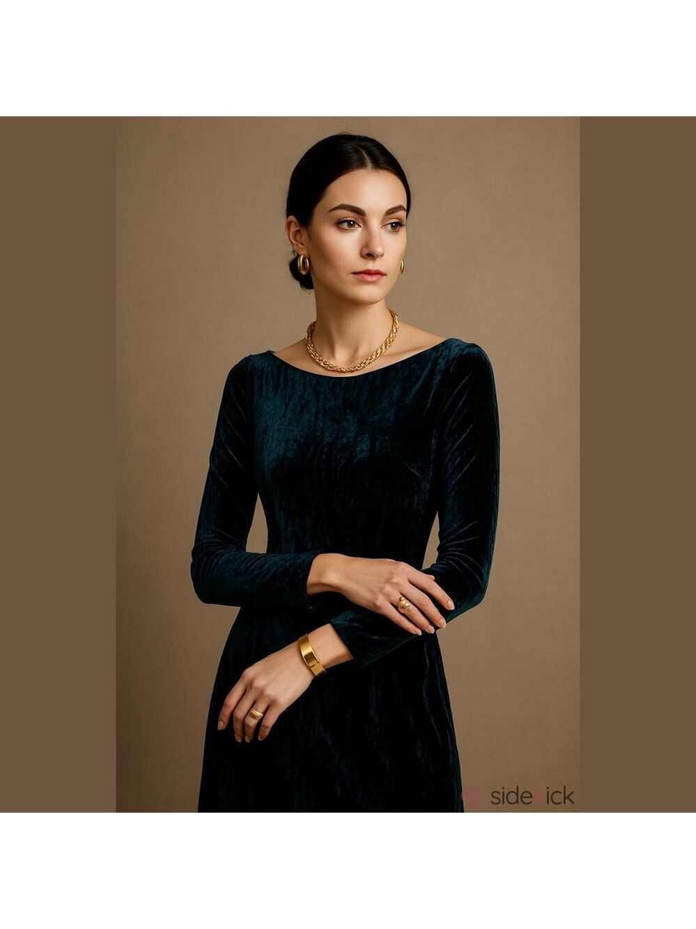 Vintage Bluemarine Crushed Velvet Dress - Picture 10 of 10